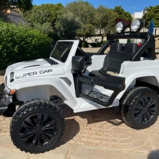 VENTA COCHE JEEP RUBICÓN Style BLANCO PLUS+ BAT 12V-14ah, 4x4 - IND3-FT938WHITE